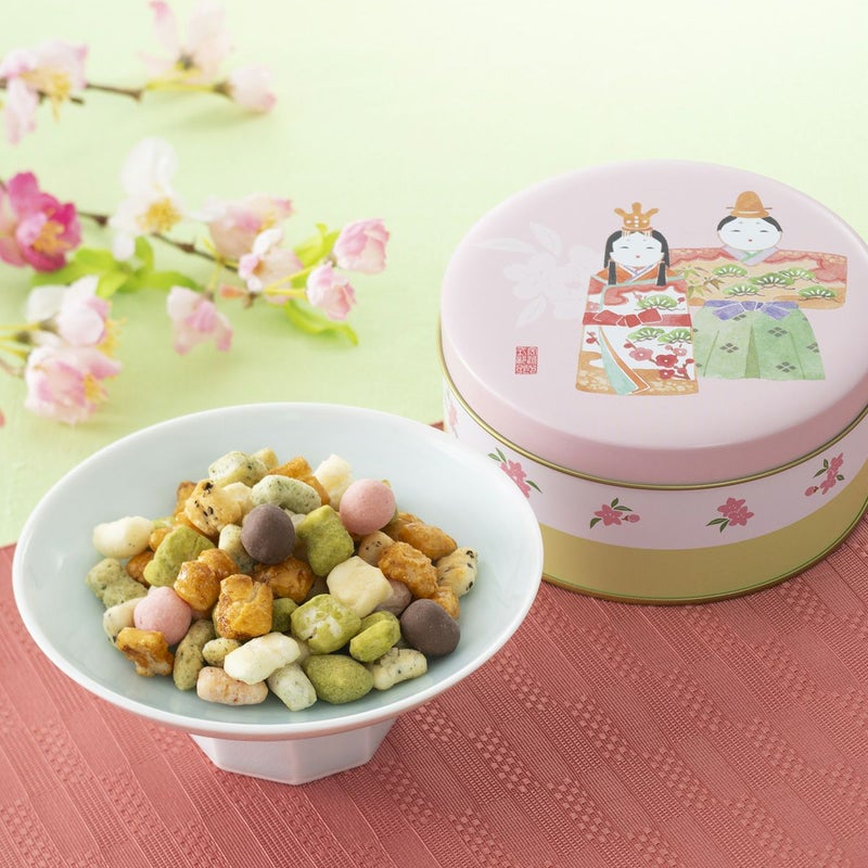 ひなあられ　化粧缶