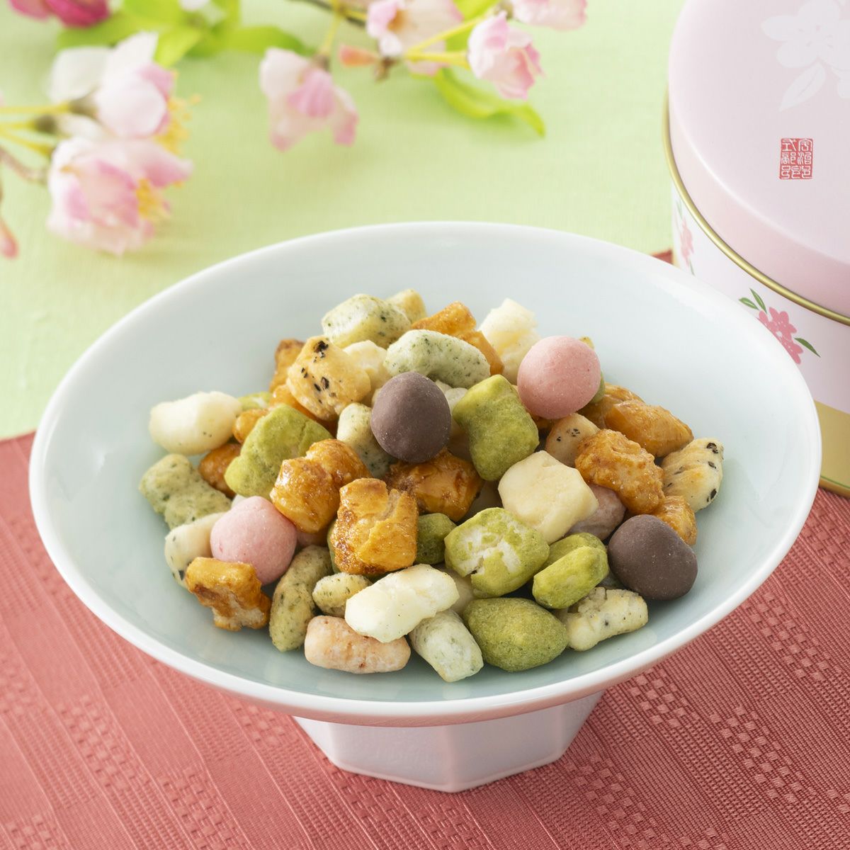 ひなあられ　化粧缶