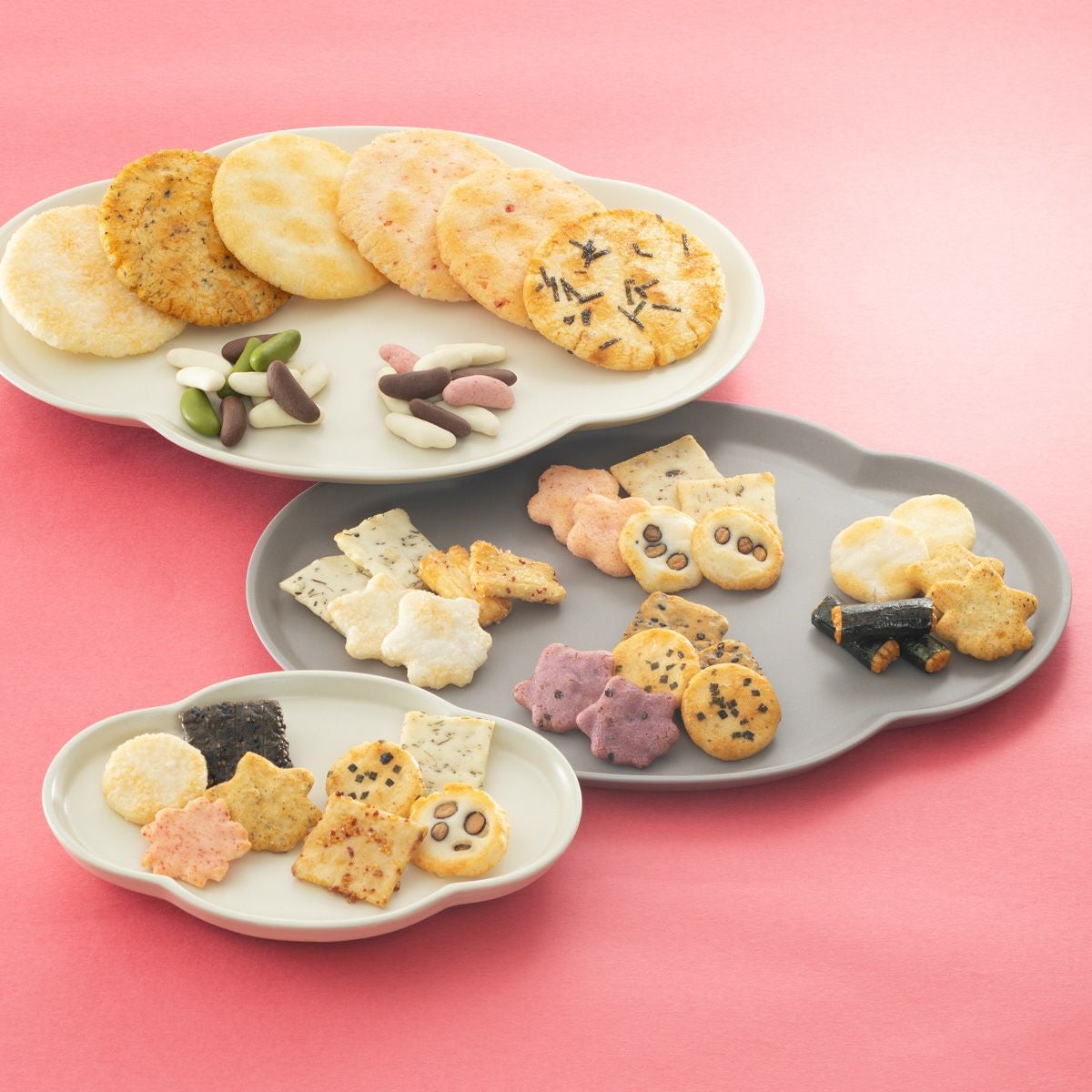 人気銘菓4種と限定チョコあられ入り「風花つづり」化粧箱 K (18袋入り)